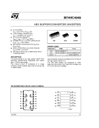 Datasheet M74HC4049 manufacturer STMicroelectronics